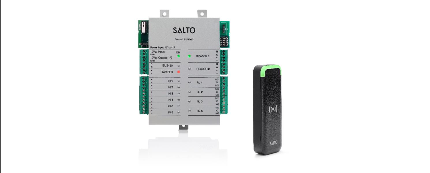 Commercial access control system with card reader