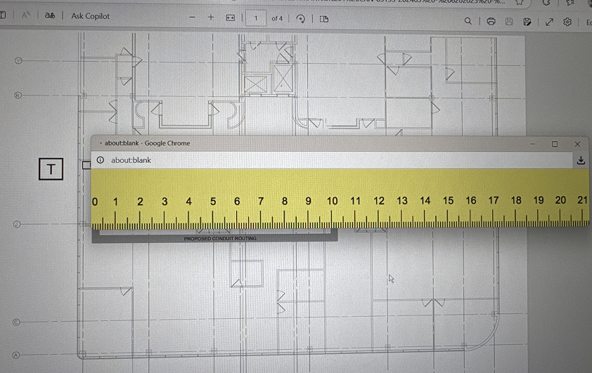 Commercial measuring and layout work