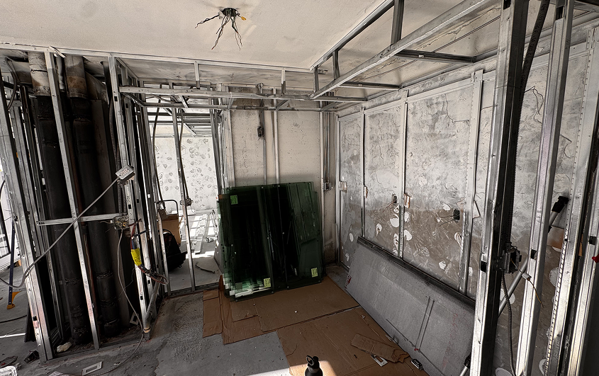Commercial unfinished room wiring
