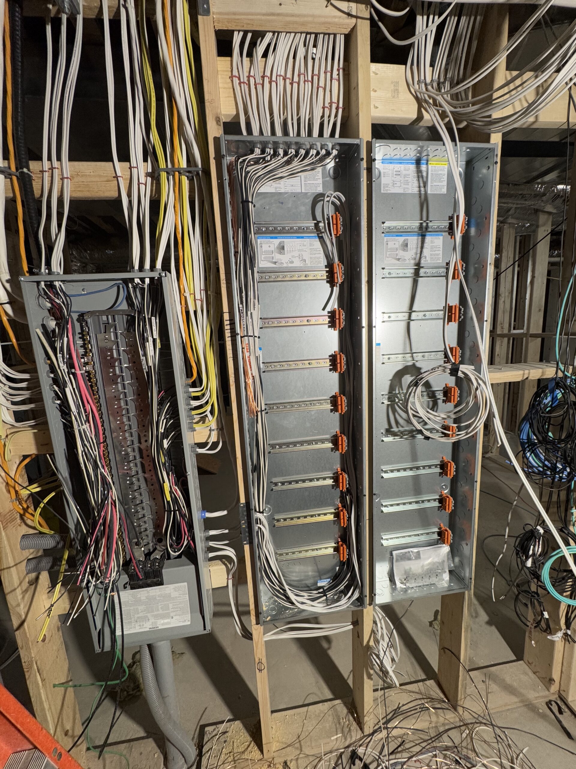 Residential rewiring and electrical replacement work
