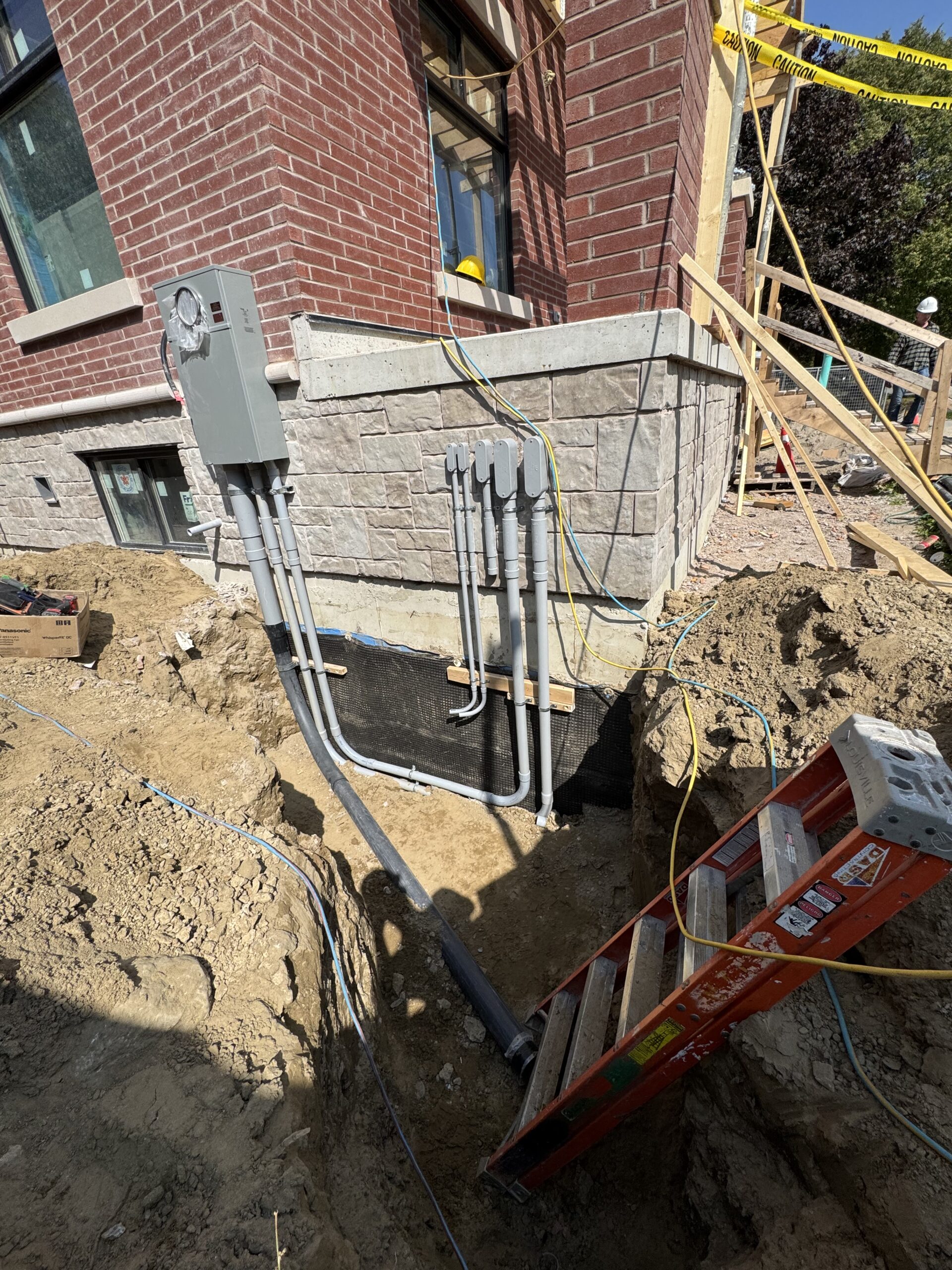 Residential backup generator installation